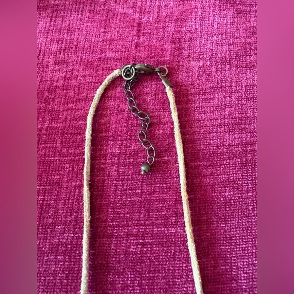 One Of A Kind Handmade Pink White Puka Shell Chip Bead Wood Necklace Made By Me! - Picture 12 of 12